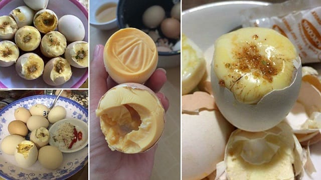 Mơ ăn trứng gà bị ung