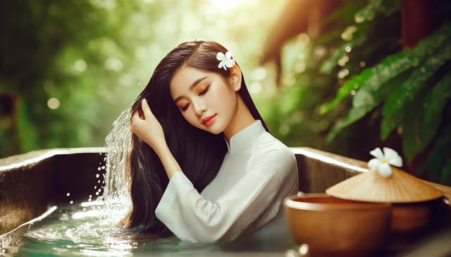 Mơ tắm sông cùng người yêu ngụ ý về chuyện tình cảm tốt lành