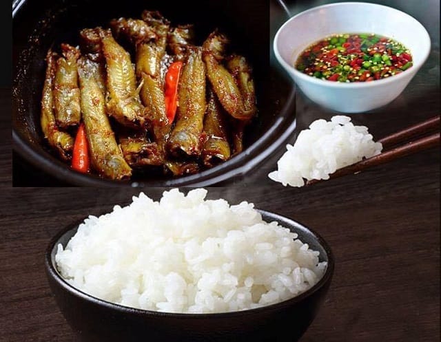 Mộng thấy ăn cơm với cá ngon miệng