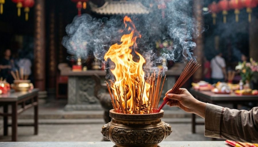 Gợi ý con số may mắn khi bát hương bị cháy