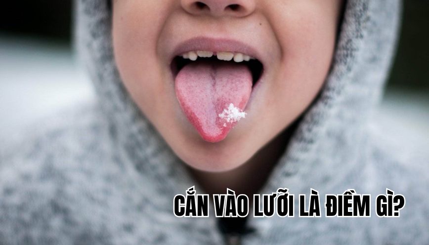 Cắn vào lưỡi là điềm gì