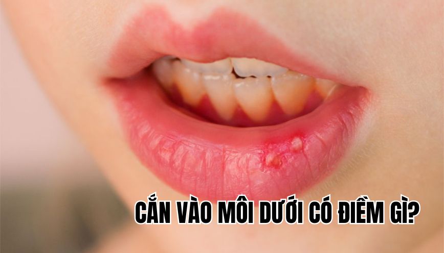 Cắn vào môi dưới có điềm gì