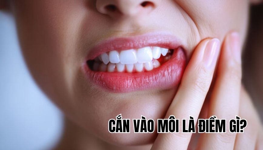 Cắn vào môi là điềm gì