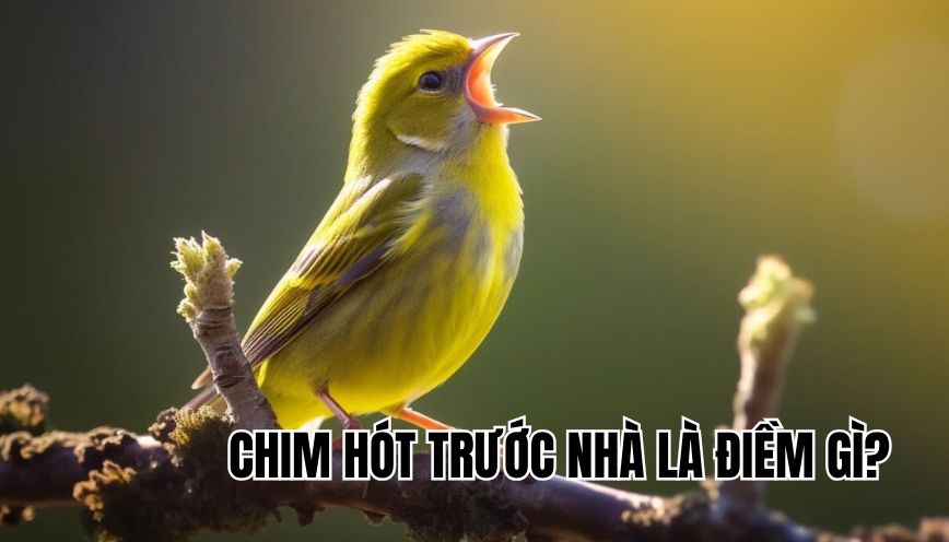 chim hót trước nhà là điềm gì