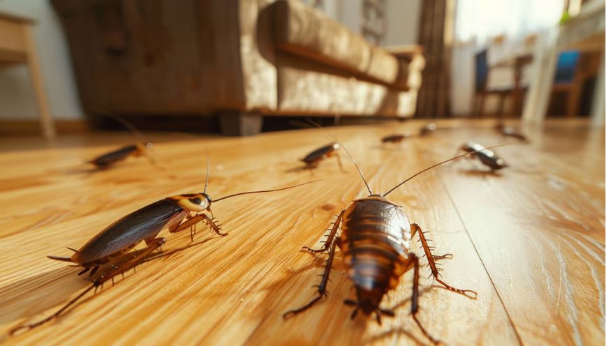 Đột nhiên bị gián bò lên chân