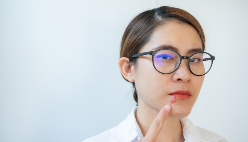 Các hiện tượng môi dưới bị giật mang dấu hiệu bệnh lý