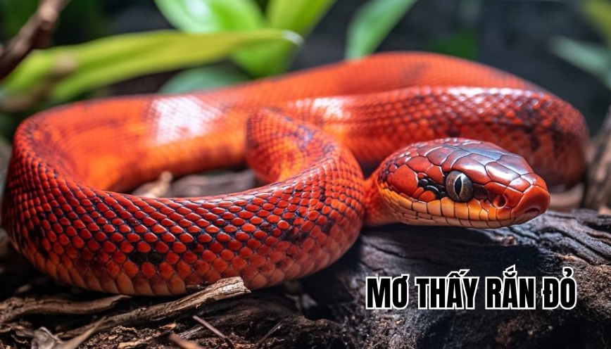 Mơ thấy rắn đỏ