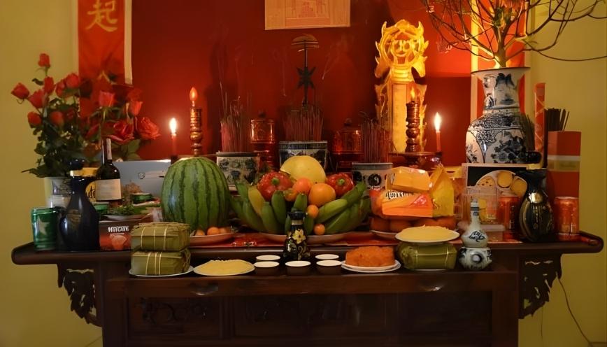 Văn khấn giao thừa trong nhà dành cho thần linh, gia tiên