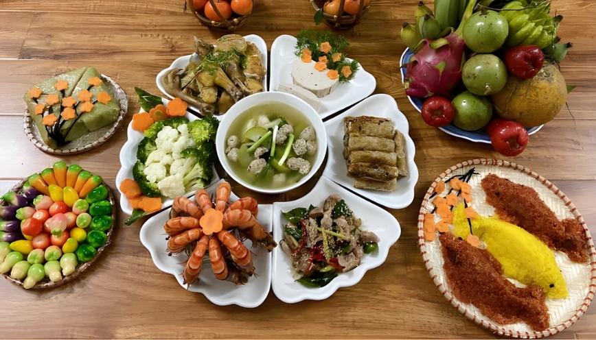 Chuẩn bị chu toàn mâm lễ dâng ban thờ ông Táo