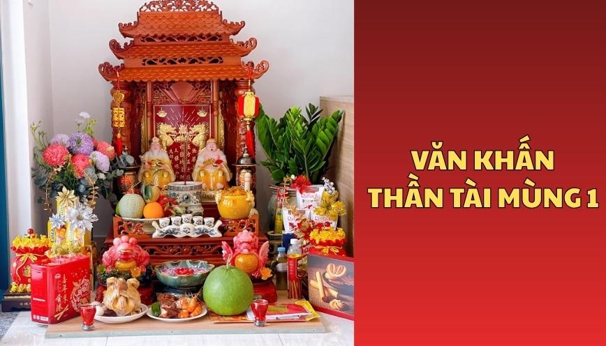 Văn khấn thần tài mùng 1