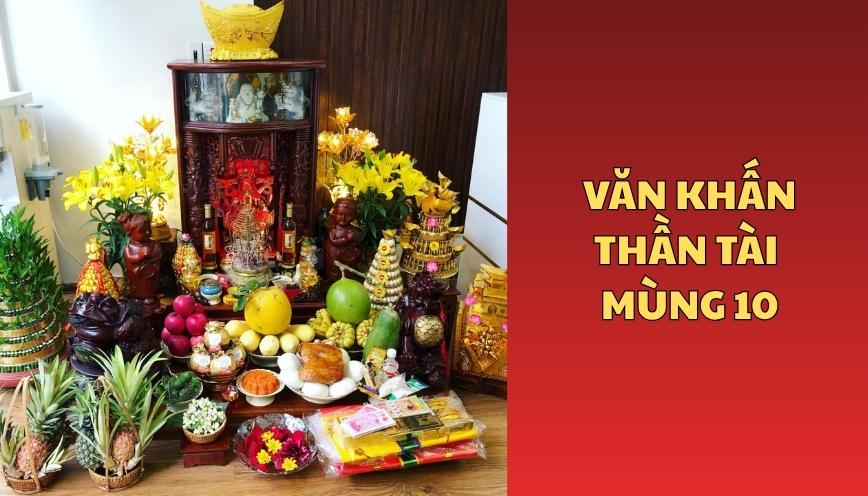Văn khấn thần tài mùng 10