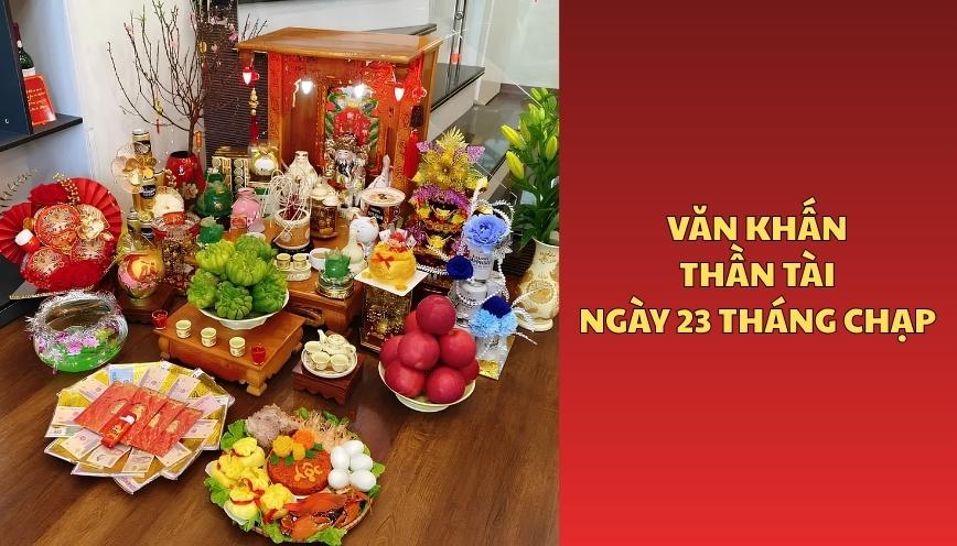Văn khấn thần tài ngày 23 tháng chạp