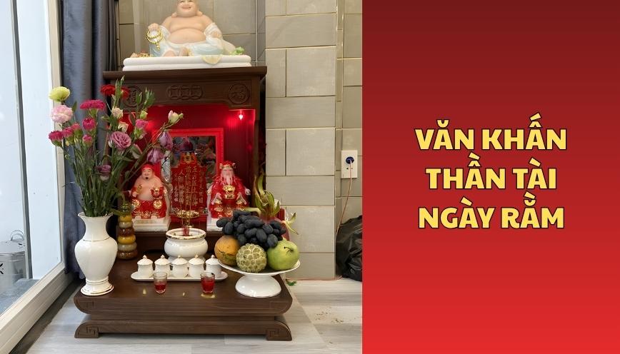 Văn khấn thần tài ngày rằm
